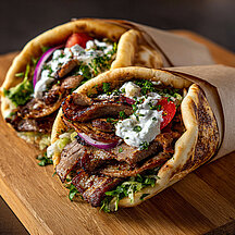 Gyros in Pita-Brot